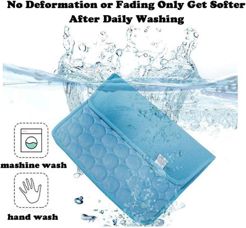 Love Dream Pet Cooling Mat for Dogs, Pet Dog Self Cooling Pad, Ice Silk Self Cooling Mat Sleep Pad Foldable and Washable Summer Cool Mat Blanket f...