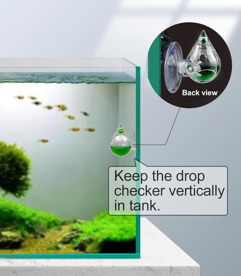 Aquatic CO2 Drop Checker Detachable Tear Drop Shape Without Solution,Upgraded Version...