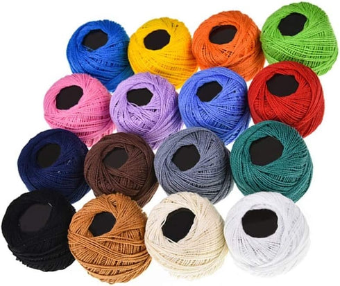 Healifty Embroidery Kits 16 Color Handcrafts Embroidery Thread Bracelet String Threader Embroidery Floss Embroidery Cross Kit (Color) Sewing Threa...
