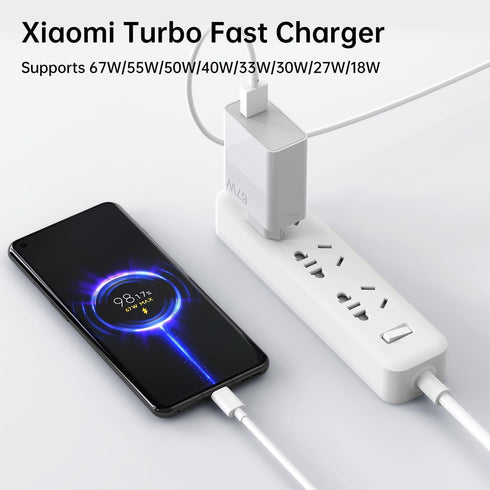 67W for Xiaomi European Turbo Charger Europe Travel Plug Adapter Hypercharge for Xiaomi 14 13 12 13t 12t 12s Pro Lite Redmi Note K70 K60 K50 11 11...