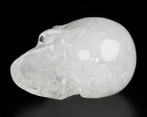 Skullis 2.0" Quartz Rock Crystal Carved Crystal Skull- Hand Carved Gemstone Fine Art Sculpture....