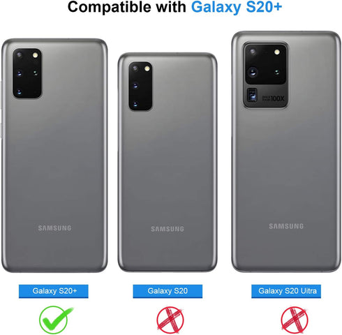 Lanhiem for Samsung Galaxy S20+ Plus Case, IP68 Waterproof Dustproof Shockproof Case with Built-in Screen Protector, Heavy Duty Full Body Protecti...