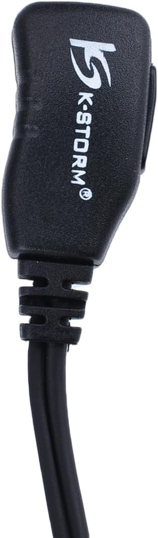 RDM2020 Surveillance Acoustic Tube Earpiece Headset with Mic Compatible with Motorola CP200, CLS1110, CLS1410, CLS1413, PU Material, Black...