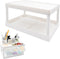 souG Desktop Storage Rack Organizer for Kitchen Bathroom Office Dorm - Double-Layer Cosmetic Stationery Storage Holder and Table Sundries Display ...