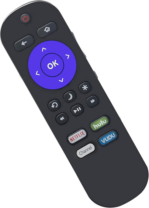 Remote Compatible with All Hisense Roku TV, Universal for Hisense Smart Built-in Roku TV Remote Control with Netflix, Hulu, and VUDU...