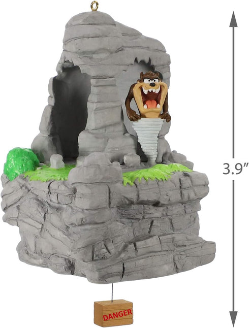 Hallmark Keepsake Christmas Ornament 2019 Year Dated Looney Tunes Tasmanian Motion, Tornado Taz...