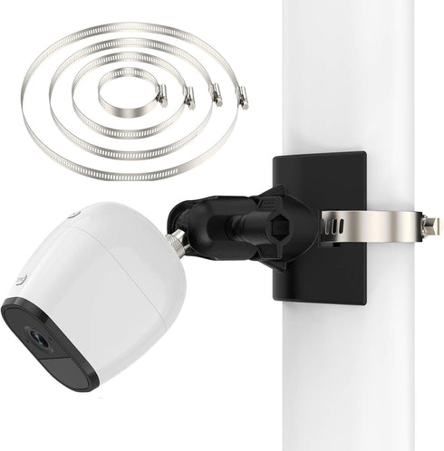Universal Pole Mounting Bracket for Arlo Pro 2/Arlo Pro 3/4/Arlo Ultra/Arlo Essential/Wyze Cam Outdoor/eufyCam 2, Outdoor Wall Mount - Stable Mult...