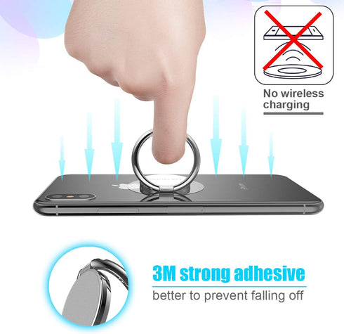 Finger Ring Stand, Lamicall Cell Phone Holder : Universal Phone Ring Cradle Kickstand Compatible with Phone Xs Max XR X 8 7 6 6s Plus 5s, Galaxy S...