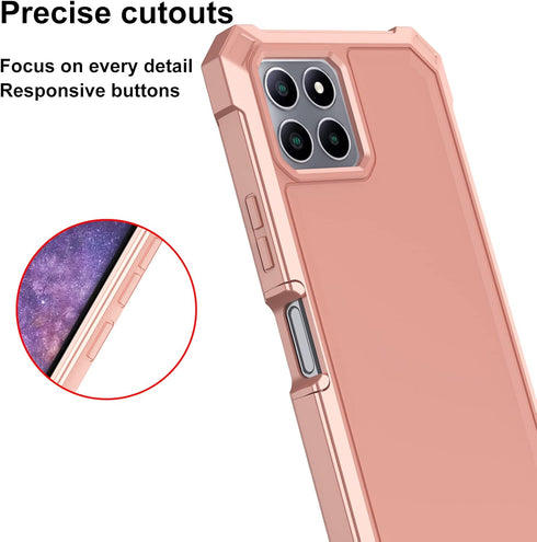 Ailiber for Celero 5G Plus Phone Case, Boost Celero 5G+ Case with Screen Protector, 2 Layer Structure Protection, Shockproof Corner TPU Bumper, Sl...