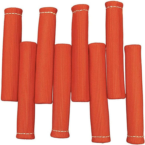 Spark Plug Wire Heat Shield & Sleeve - 2500 High Temp Heat Tape Protection - 8 Pack (Red)...