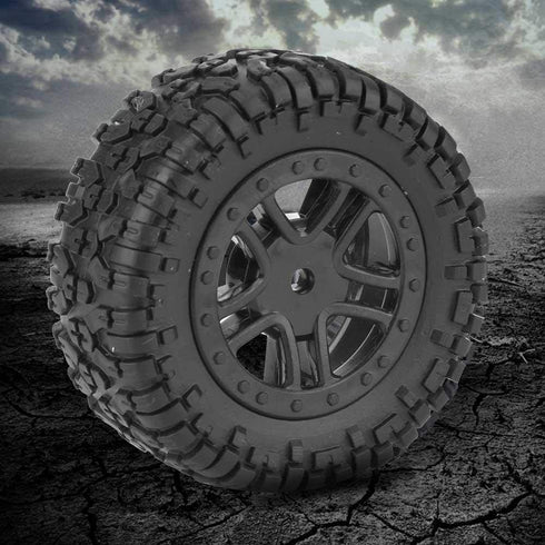 2pcs Toys Car Tire, PX RC Truck Rubber Wheel Tire with Hub for 9301 1/18 Model Car...
