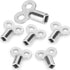 6Pcs Radiator Valve Keys, Radiator Bleed Hole Key Radiator Vent Air Valve Key Plumbing Valve Key for Radiators and Faucet (Silver)...