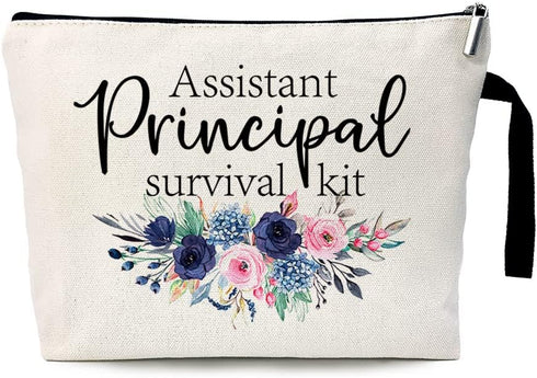Assistant Principal Survival Kit Cosmetic Bag?Assistant Principal Gift ?Thank you Assistant Principal Gift?Assistant Principal Retirement Gift? Gr...