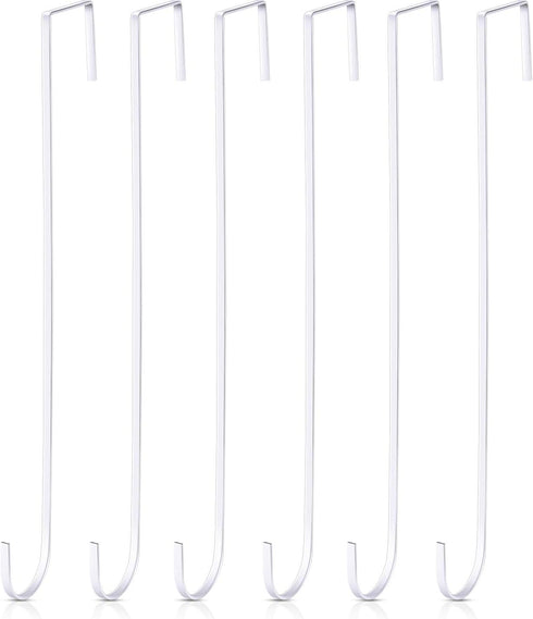 Hotop 15 Inch Wreath Hangers for Front Door Wreath Doors Hangers Steel Material Clothes Towel Hooks Holder Over The Door Hanger Hooks for Christma...