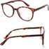 3 Pack Reading Glasses Spring Hinge Stylish Readers Black/Tortoise for Men and Women (3 Mix, 1.0)Medium...