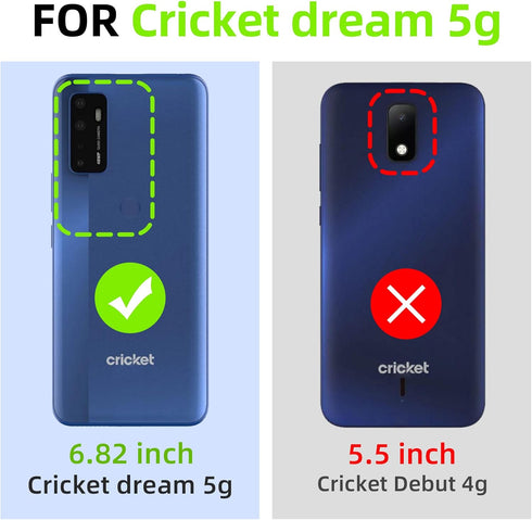 nancheng for Cricket Dream 5G Phone Case, Case for AT&T Radiant Max 5G 6.8"/Cricket Innovate 5G/AT&T Fusion 5G Women Glitter Cute Soft TPU Cover w...