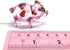 Handmade Mini 2" Blown Glass Pig Figurine, Pink with 22K Gold Accents, Gift Ideas, Fantasy Cool Stuff Decor No.2...