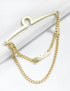 Men's Tie Clips Tie Chain with Charm Cravat Collar Pins Link Style Tie Chain with Gift Box...