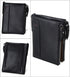 Men's Folding Double Zip Wallet RFID Blocks Retro Short Coin Purse...