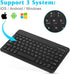 Rechargeable Bluetooth Keyboard and Mouse Combo Ultra Slim for Samsung Smart TV and All Bluetooth Enabled Android/PC-Black Keyboard with RGB LED O...