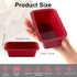 Silicone Mini Loaf Pan Set of 4, NonStick Easy Release Rectangle Silicone Mini Cake Pan for Baking Bread, Flexible BPA Free Silione Baking Mold an...