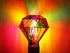 Dimmable Stained Glass LED Light Bulb,Diamond Shape LED Bulb, E26 Base 6 Watts G95 Shape LED Light Bulbs, for Home Party,Recreation Room,Balcony,G...