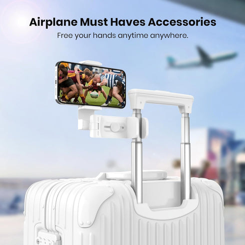 Klearlook Universal Flight Phone Holder, White, Foldable, 360 Rotation, Compatible with 4.7-6.9 Inch Phones...