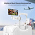Klearlook Universal Flight Phone Holder, White, Foldable, 360 Rotation, Compatible with 4.7-6.9 Inch Phones...