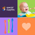 Special Supplies Duo Spoon Oral Motor Therapy Tools, 3 Pack, Textured Stimulation and Sensory Input Treatment for Babies, Toddlers or Kids, BPA Fr...