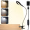 Desk lamp Eye-Caring Table Lamps, 360°Rotation Gooseneck Clip on Lamp Reading Light, Portable Reading Book Light, Clamp Light, Study Desk Lamps fo...