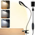 Desk lamp Eye-Caring Table Lamps, 360°Rotation Gooseneck Clip on Lamp Reading Light, Portable Reading Book Light, Clamp Light, Study Desk Lamps fo...