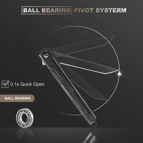 Folding Pocket Knife for Men with Clip, EDC Knives with Tanto Blade, Slim Gentleman's Knife for Outdoor Camping Hiking, Foldable Box Cutter Everyd...