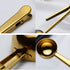 3 PCS Coffee Scoop with Clip 2 in 1 Stainless Steel 1 tbsp Ground Measuring Spoon with Bag Clip for Coffee Tea...