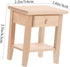 SAFIGLE Doll House Side Cabinet Miniature Bedside Table Miniature Bedside Cabinet Dollhouse Bookshelf an Fittings Doll House Furniture Nightstand ...