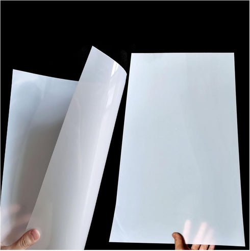 7.5mil Blank Mylar Sheets for Stencil, 8PCS 12x24 inch Milky Translucent PET Blank Stencil Making Sheet, Blank Mylar Templates for Cutting Machine...