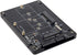 Cablecc Combo M.2 NGFF B-Key & mSATA SSD to SATA 3.0 Adapter Converter Case Enclosure with Switch...