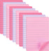 (9 Pack) Lined Sticky Notes 4X6 in Post Sticky Notes with Lines, Large Ruled Post Sticky Colorful Super Sticking Power Memo Pads Strong Adhesive, ...
