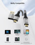 PHIXERO USB C to USB C Cable (100W/20Gbps/3.3Ft), 4K@60Hz Video Output Type-C cable, 2-in-1 USB-A/C to USB-C Cable, USB C 3.2 Gen 2×2 Cable for Ma...