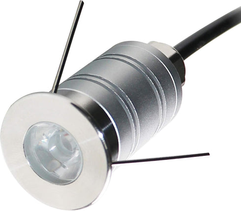 LED In-Ground Well Light,Mini 15° Narrow Beam Angle Spotlight,1W 12V-24V DC,IP67 Waterproof Underground Outdoor Landscape Lightings,Warm White-300...