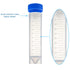 Ackers Science 25pcs-50ml Plastic Centrifuge Tubes Skirted Conical Bottom, Graduated Marks, Blue Screw Cap...