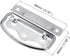 Chest Ring Pull Handle (80mm/3.15") 2Pcs, Iron Spray Paint Folding Pull Handle - for Home Lifting Door Chest Toolbox, Silver...