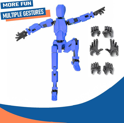 T13 Action Figure Set 3D Printed Multi-Jointed Movable T13 Lucky 13 Dummy 13 Nova 13 Robot 13 Action Figure (5 color)...