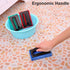 3 Pcs Hand-Held Pool Scrub Brush, Bathroom Scouring Pad, Non-Scratch Bathtub Scrubber with Handle, Cleaning Sponge for Shower Tile, Bathtube Sink ...