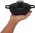 IMUSA Traditional Colombian Mini Nonstick Caldero (Dutch Oven) for Cooking and Serving, 0.7 Quart, Silver,Black...