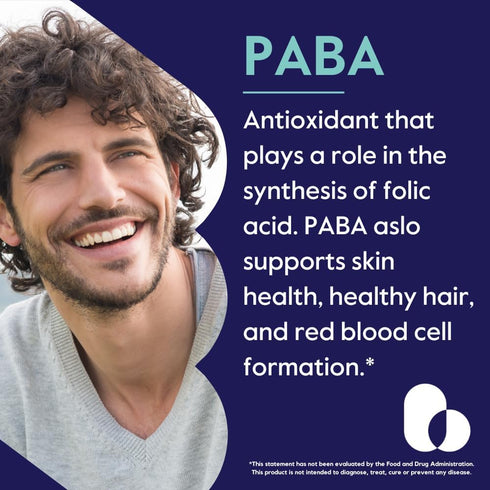 BESTVITE PABA 500mg (120 Vegetarian Capsules) (Para-Aminobenzoic Acid) - No Stearates - Vegan - Non GMO - Gluten Free...