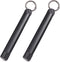 2 Pack Metal Storage Tube Container - Waterproof Holder Case Tube Container with Keychain, Safe for Money, Travel Items, Multitool EDC Every Day C...