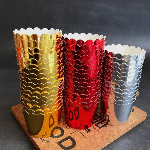 50 Pcs Paper Cupcake Liners Baking Cups, Holiday/Parties/Wedding/Anniversary(Red)...