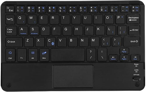 Cuifati Ultra-Slim Mini Wireless Touchpad Keyboard, All-in-One Wireless Keyboard with Built-in Multi-Touch Trackpad for Smart TV HTPC PC Tablet Go...