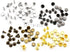 CRAFTMEMORE 200 Pack Leather Rivets Single Cap Rapid Rivet Metal Stud Fasteners Round Cap for Bag Belt Wallet Leather Craft (Antique Brass, 6MM)...