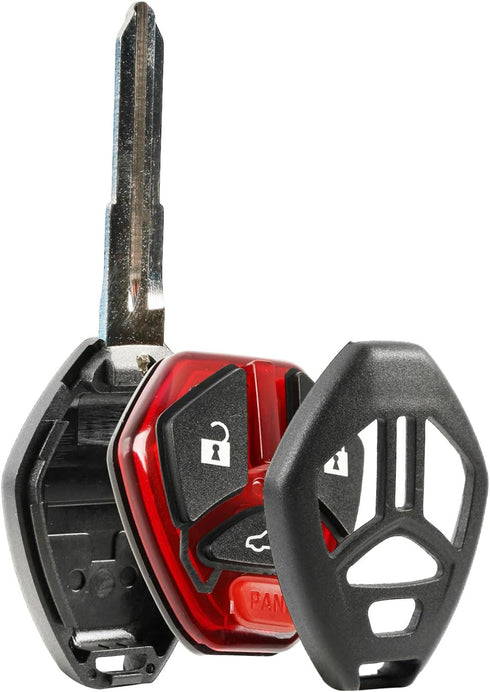 Key Fob Shell fits Mitsubishi Galant Eclipse Lancer Case & Pad (OUCG8D-620M-A)...